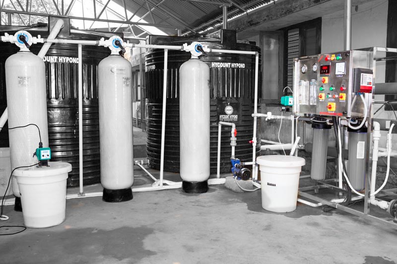 Leaving No One Behind: Human Right to Water in India - reverse-osmosis (RO) plant for supplying safe drinking water at workplace in the Regional Agricultural Research Station (RARS), Kumarakom in Kottayam district, Kerala